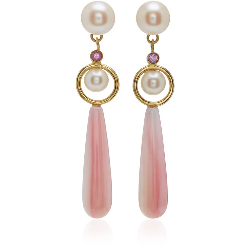Elegant Pearl and Gold Earrings – Bling Box