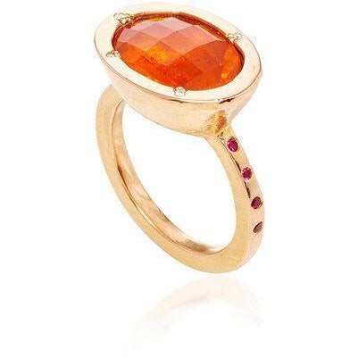 Best Fine Jewelry Colored Ring Mexican fire opal ruby rubies