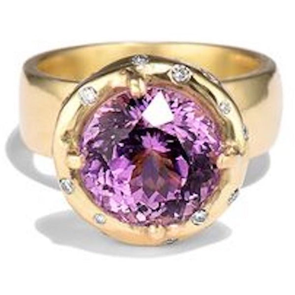 Best Fine Jewelry Colored Diamond Kunzite Ring Rock Candy