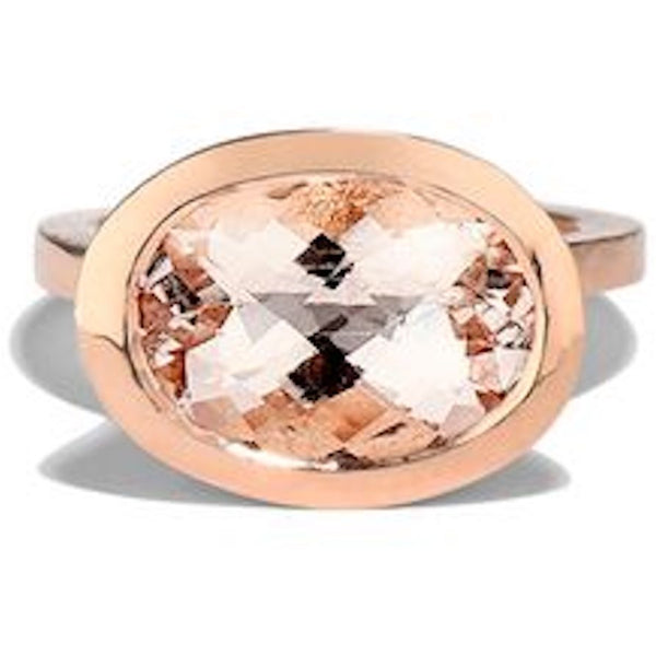Best Fine Jewelry Colored Ring 20k rose gold morganite